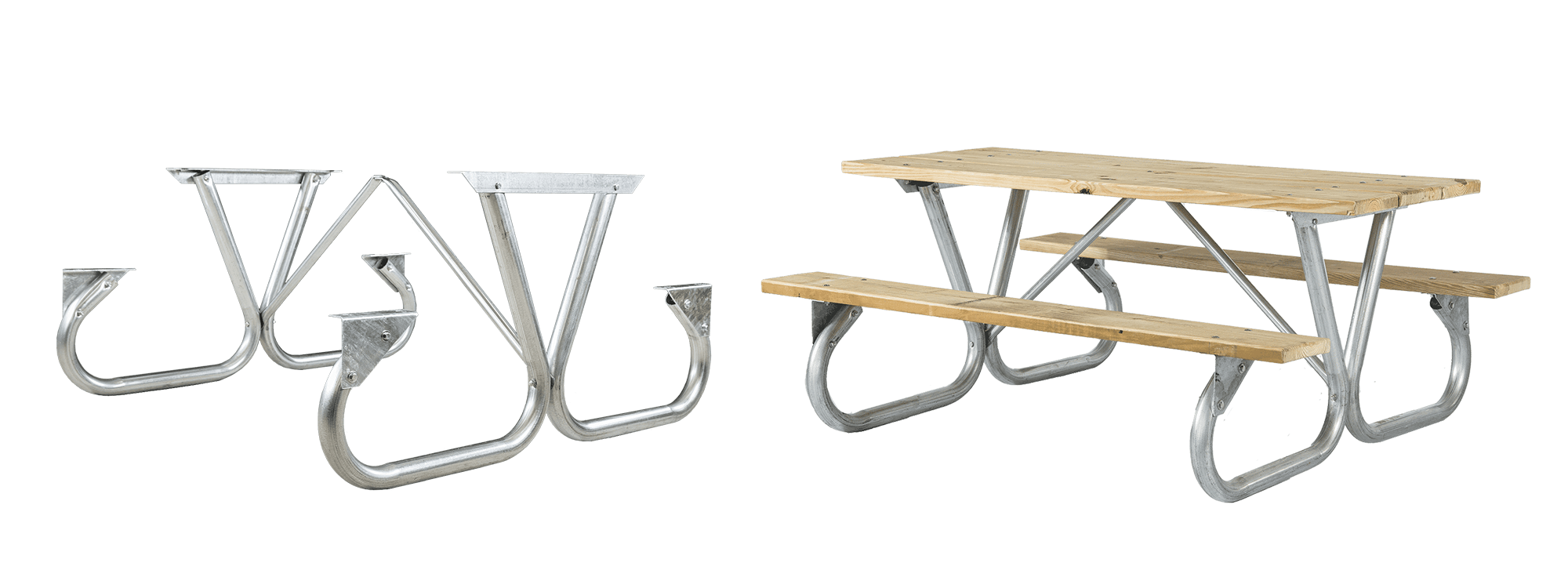 Customizable Seating and Tabletop Materials - Advantages of Using Steel Picnic Table Frame Kits